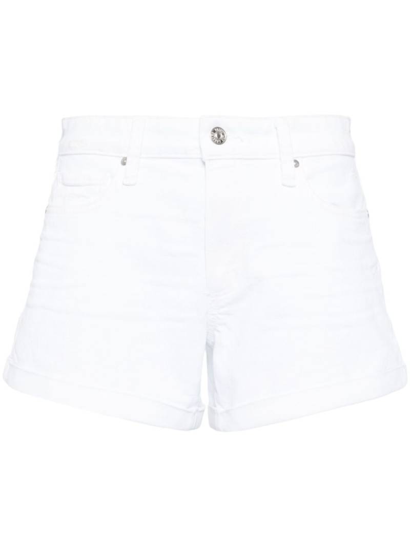 PAIGE Dylan mid-rise denim shorts - White von PAIGE