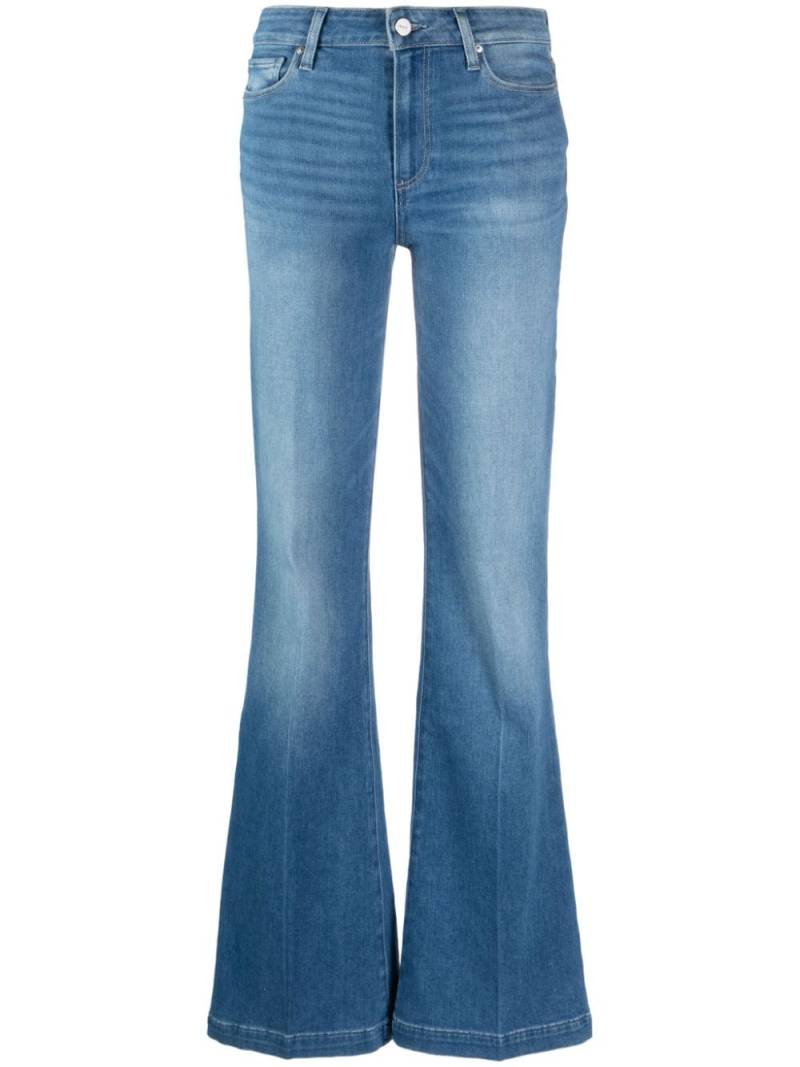 PAIGE Genevieve Rollergirl flared jeans - Blue von PAIGE