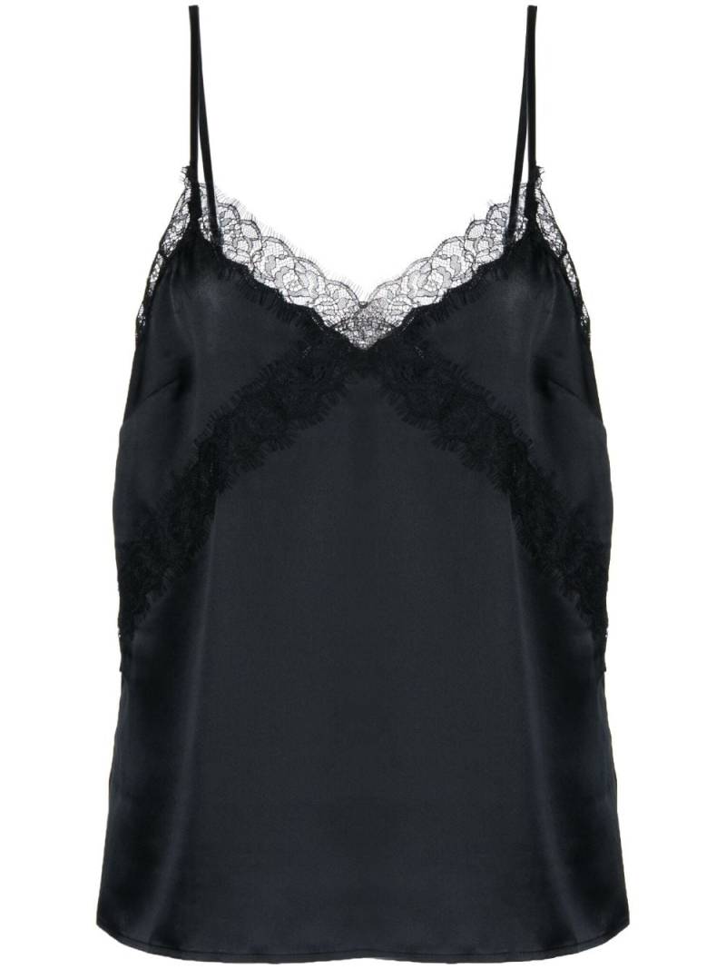 PAIGE Gwen sleeveless silk top - Black von PAIGE