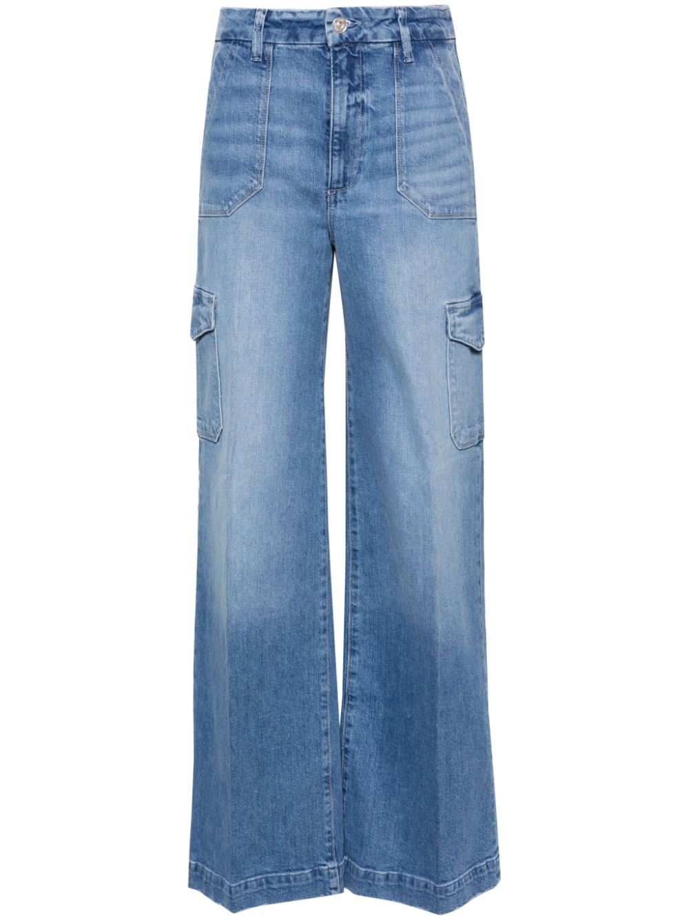 PAIGE Harper high-rise wide-leg jeans - Blue von PAIGE