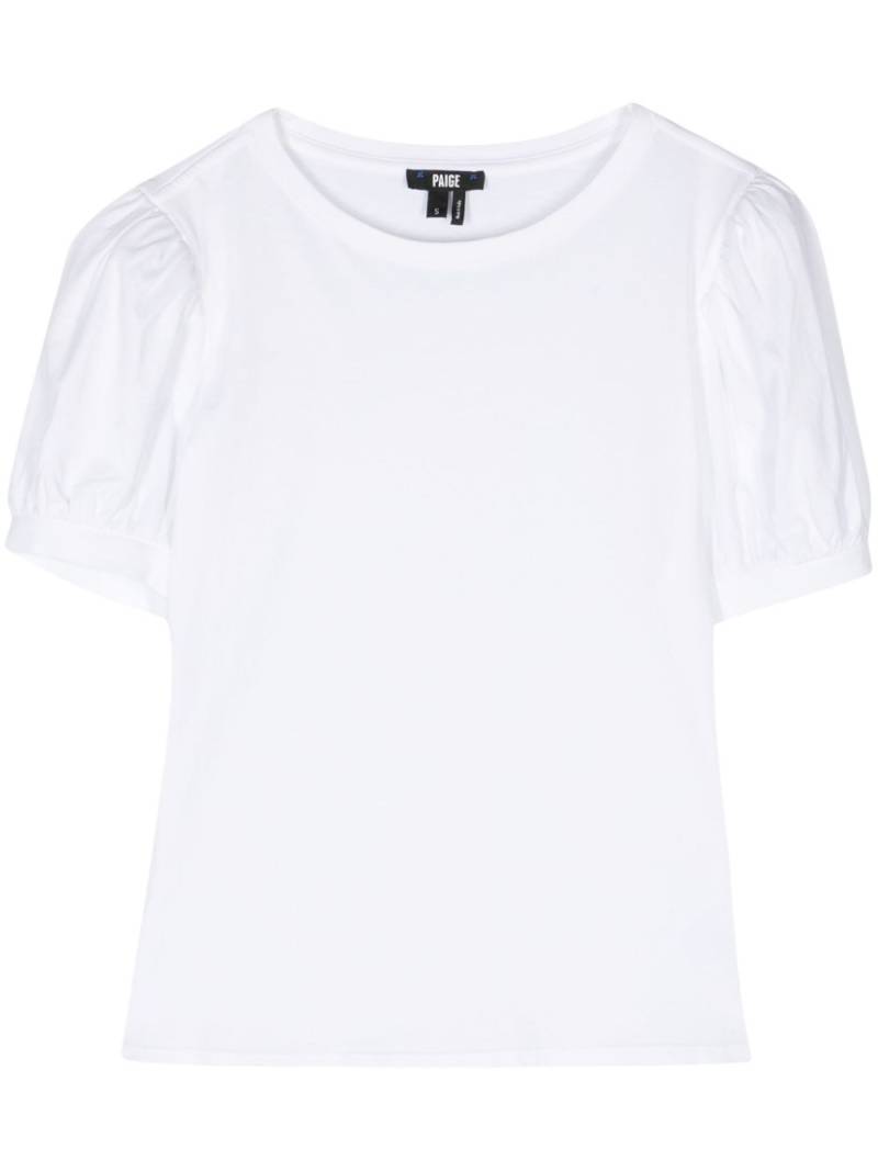 PAIGE Matcha puff-sleeve T-shirt - White von PAIGE