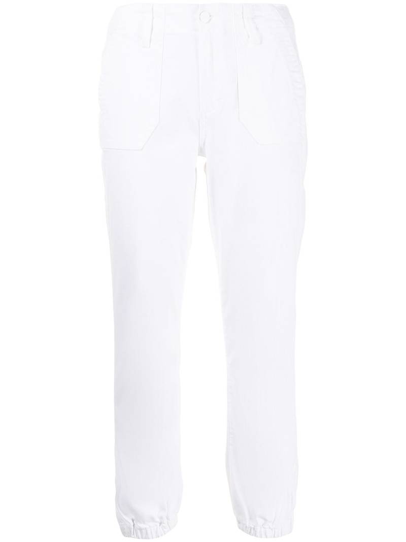 PAIGE Mayslie denim track trousers - White von PAIGE