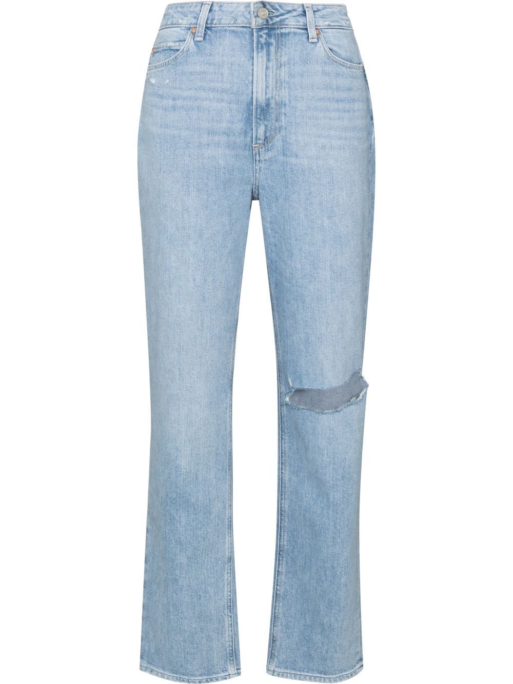 PAIGE Noella high-waisted straight leg jeans - Blue von PAIGE