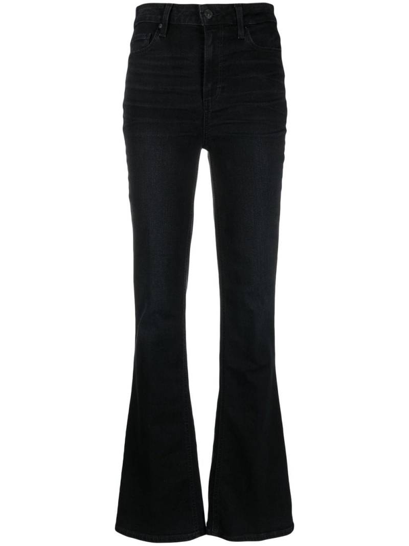 PAIGE high-rise flared jeans - Black von PAIGE