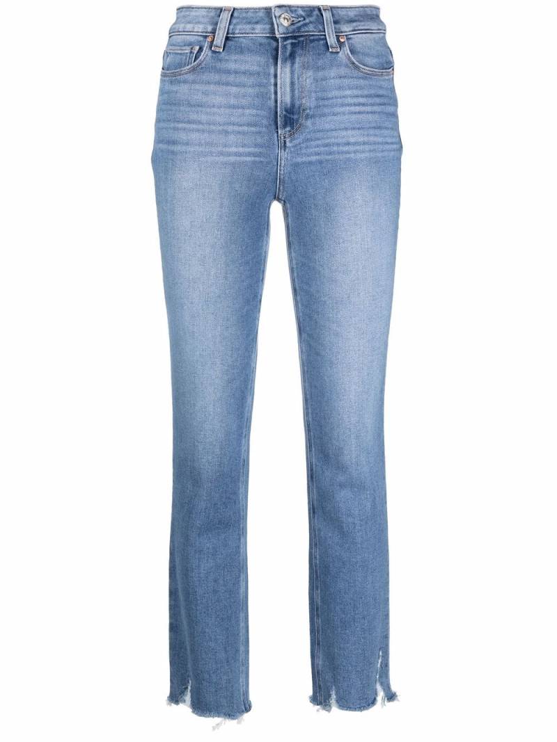 PAIGE mid-rise straight-leg jeans - Blue von PAIGE