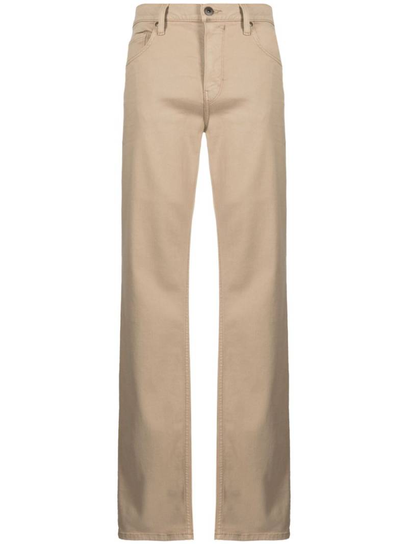 PAIGE mid-rise straight-leg trousers - Brown von PAIGE