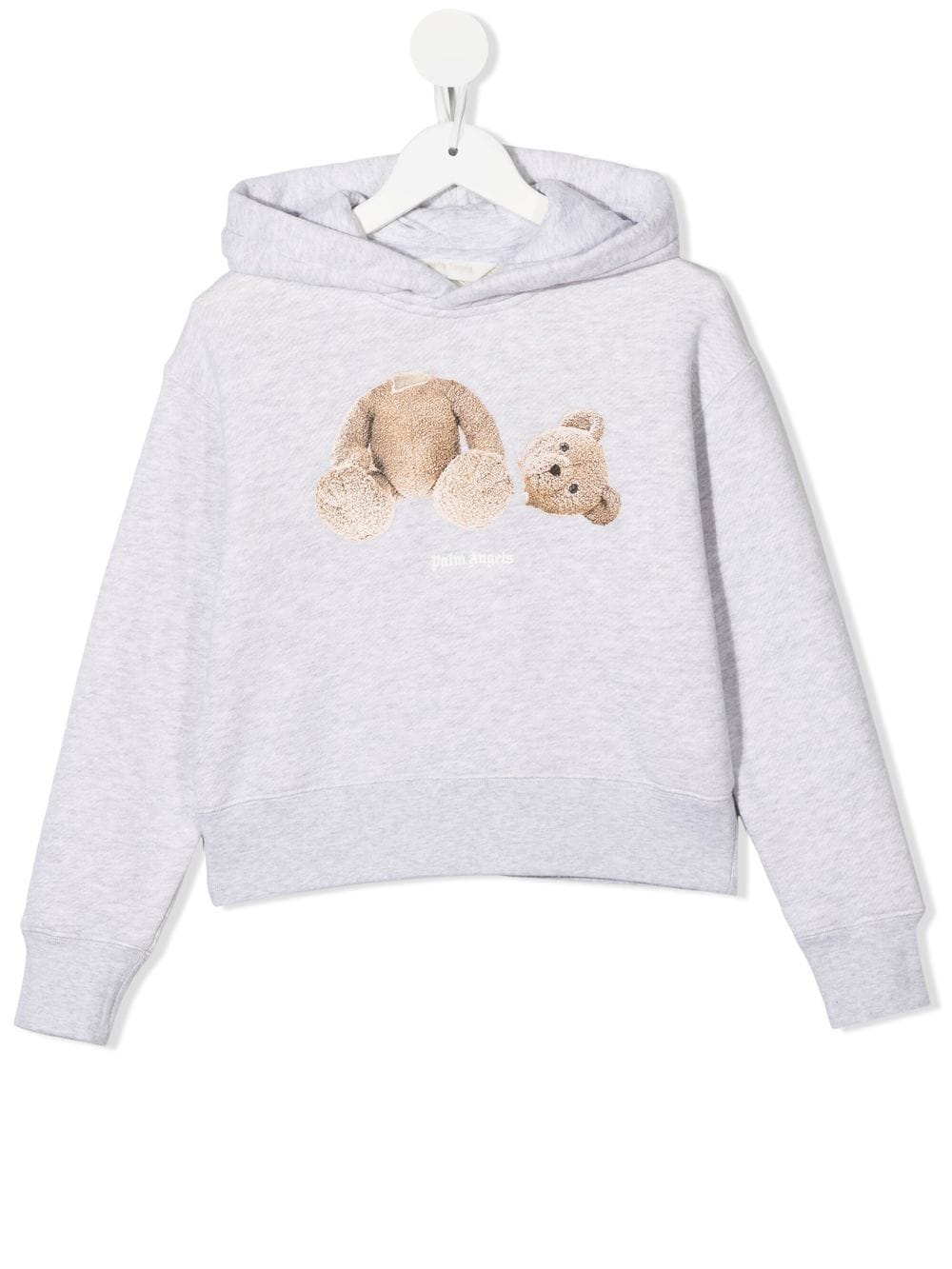 Palm Angels Kids Bear cotton hoodie - Grey von Palm Angels Kids