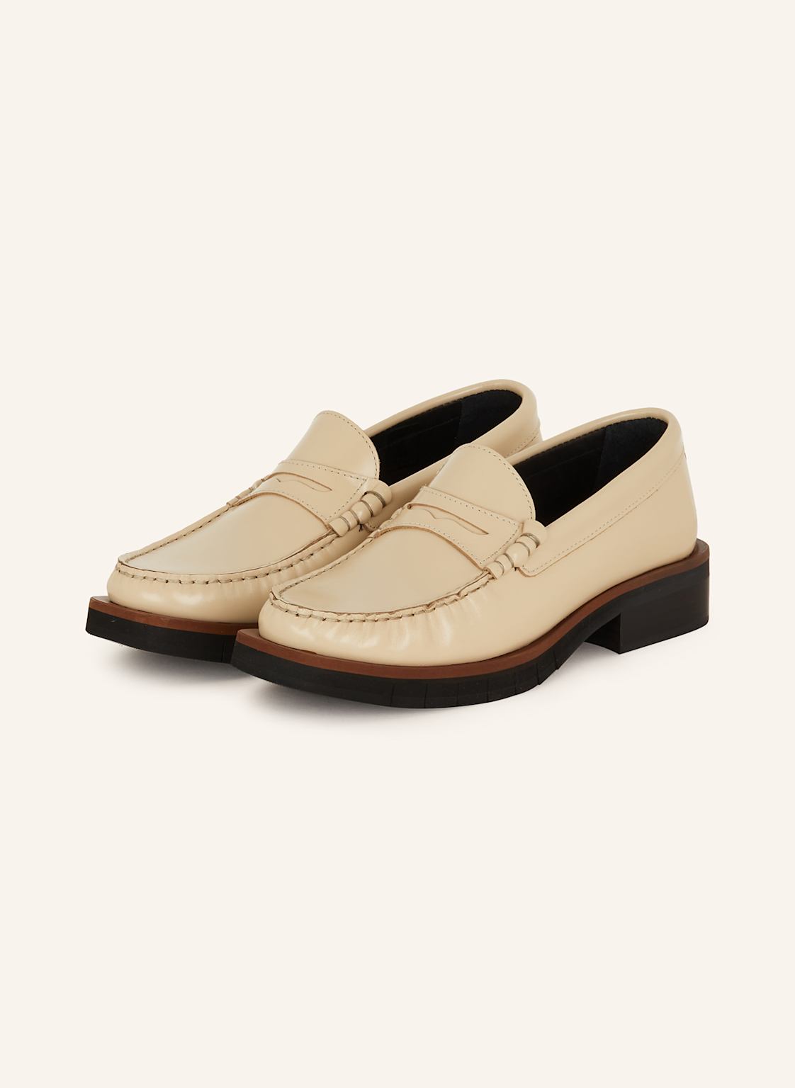 Paloma Barceló Penny-Loafer Silvie beige von PALOMA BARCELÓ