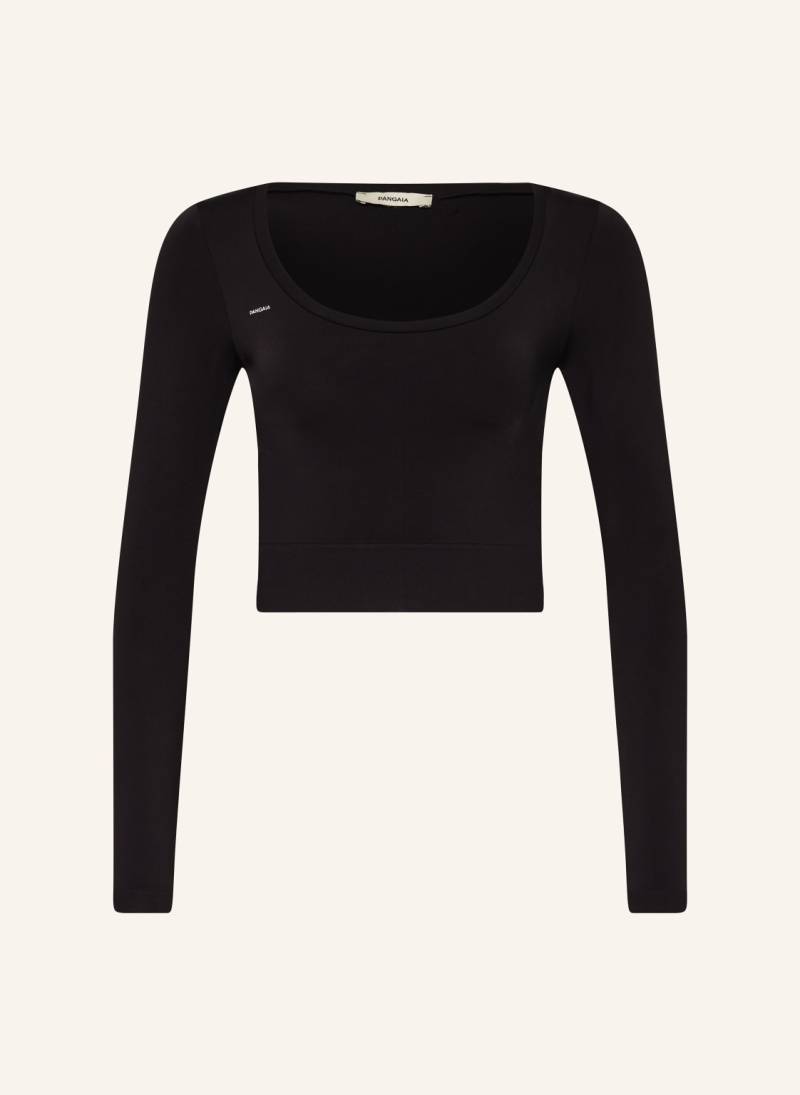 Pangaia Cropped-Longsleeve schwarz von PANGAIA