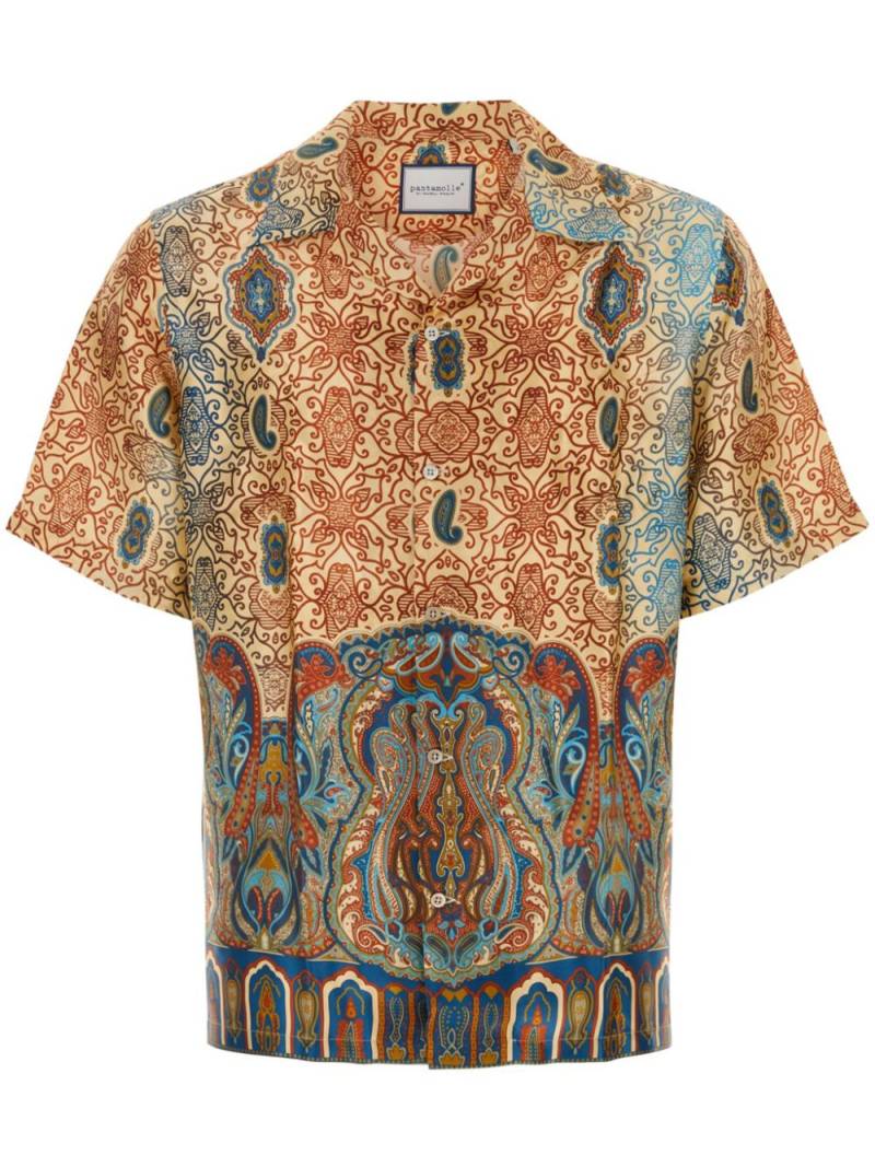 PANTAMOLLE abstract-print shirt - Blue von PANTAMOLLE