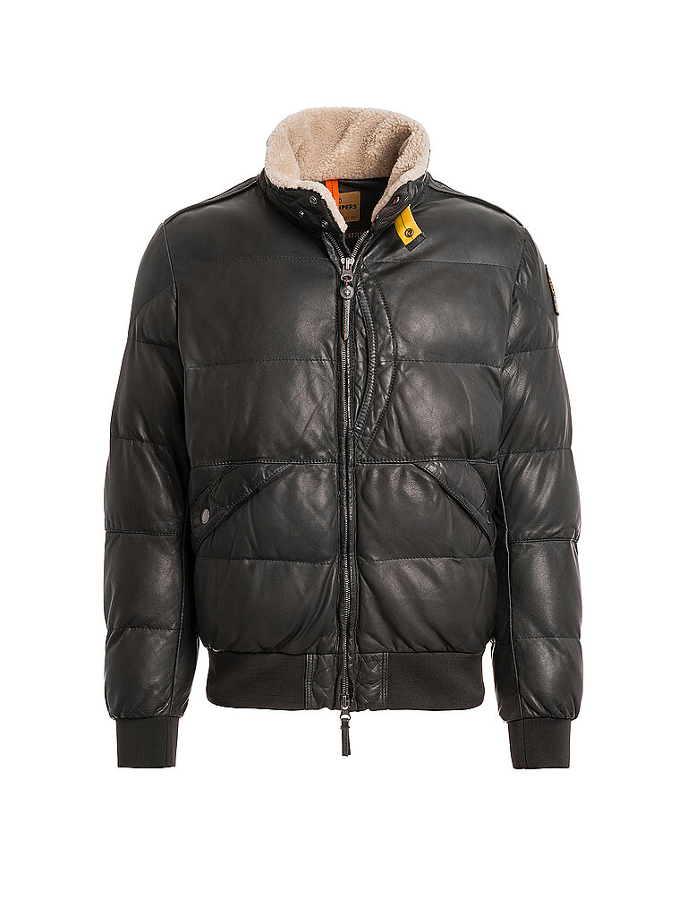 PARAJUMPERS Lederjacke ALF grau | L von PARAJUMPERS