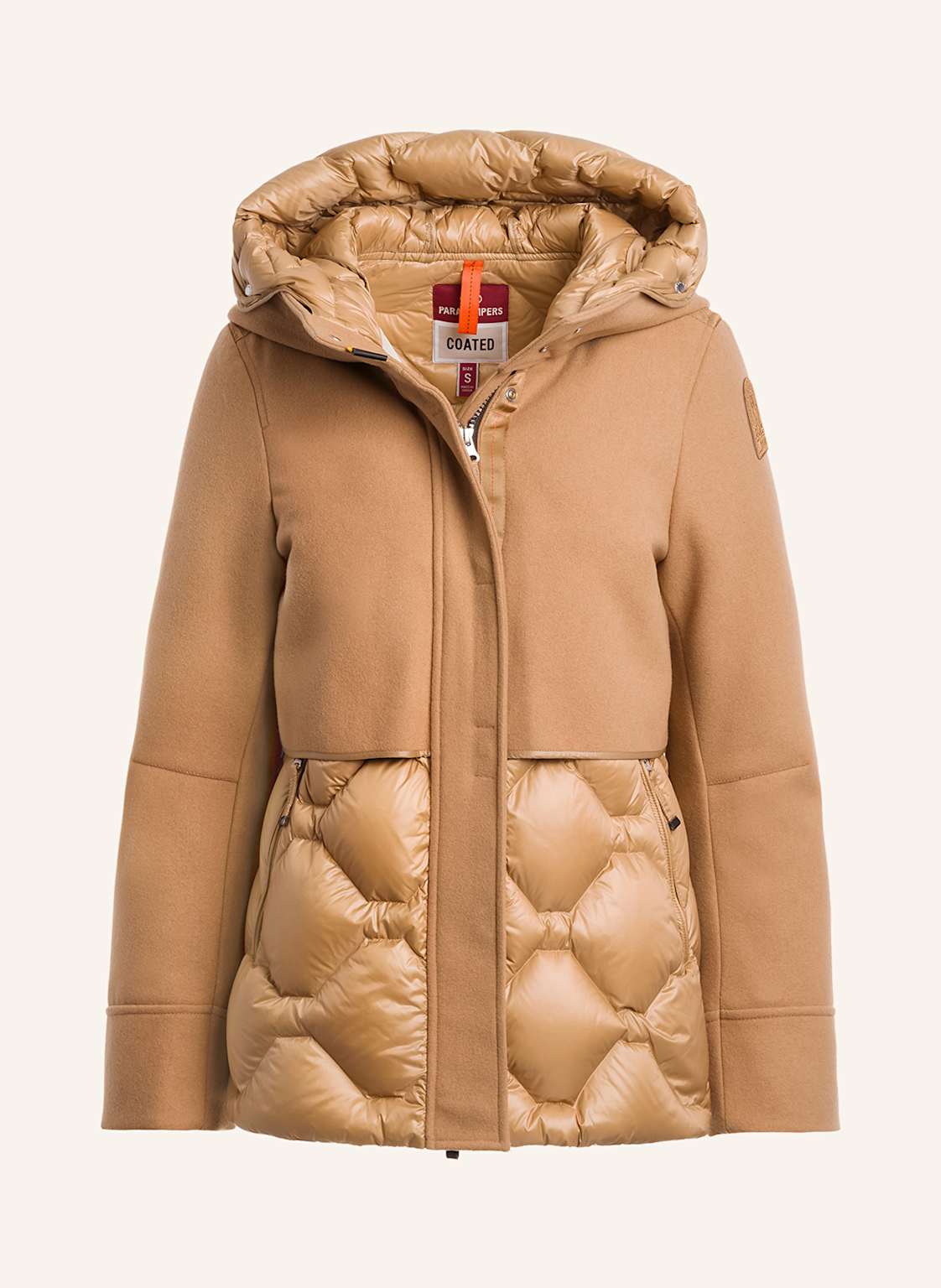 Parajumpers Daunenjacke Nadine Im Materialmix braun Parajumpers Daunenjacke Nadine Im Materialmix braun von PARAJUMPERS