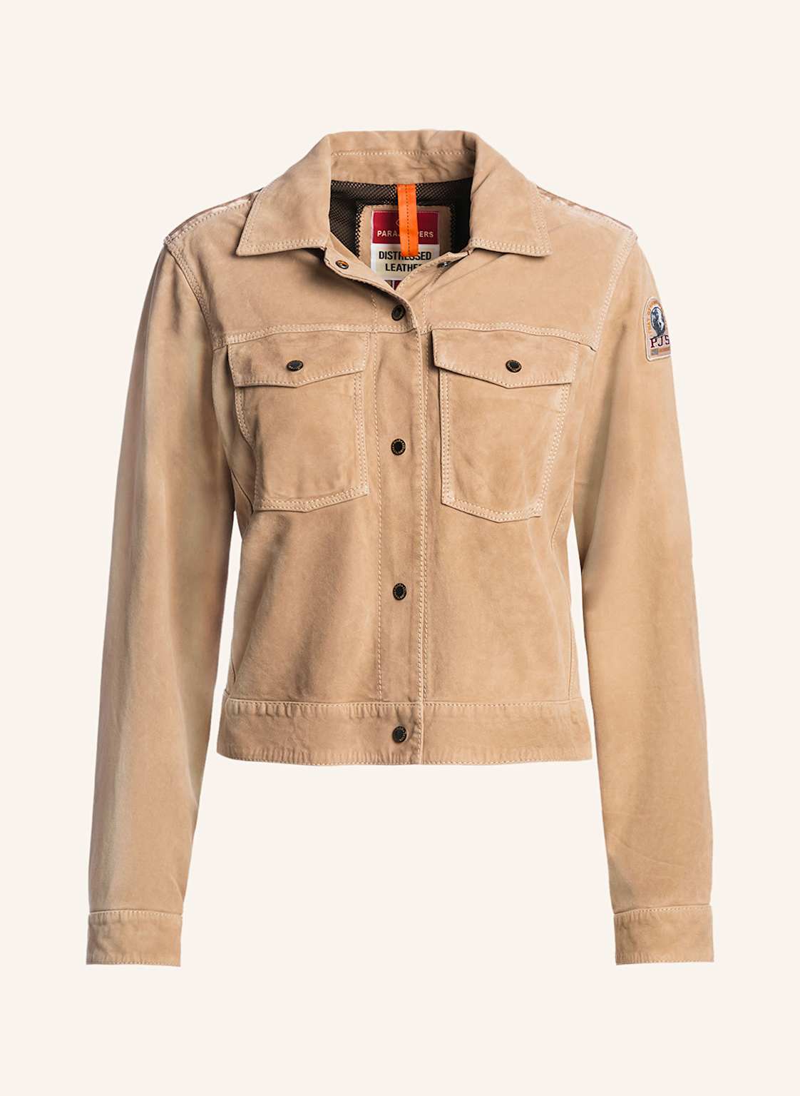 Parajumpers Lederjacke Kelsi beige von PARAJUMPERS