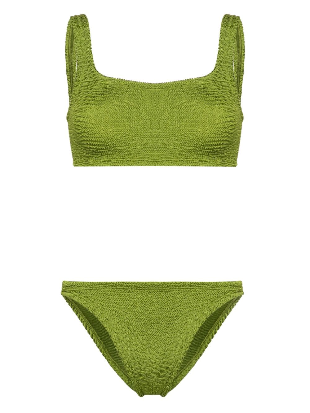 PARAMIDONNA Emily seersucker bikini - Green von PARAMIDONNA