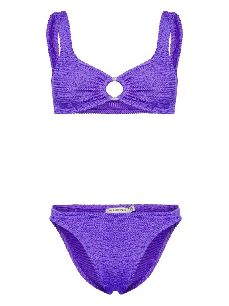 PARAMIDONNA Irina seersucker bikini - Purple von PARAMIDONNA