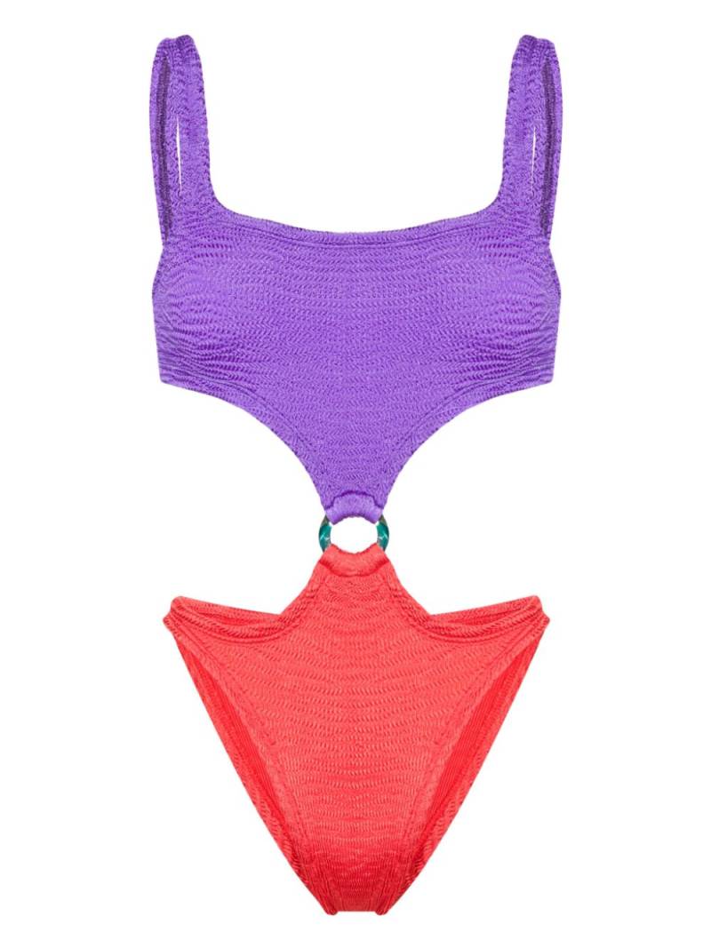 PARAMIDONNA Olivia ring-detailing swimsuit - Red von PARAMIDONNA