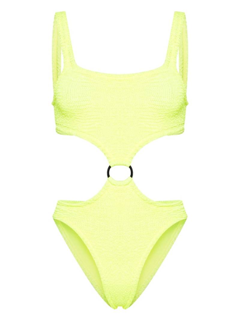 PARAMIDONNA Olivia wrinkled-effect swimsuit - Green von PARAMIDONNA