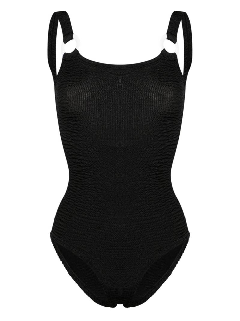 PARAMIDONNA Sophia crinkled swimsuit - Black von PARAMIDONNA