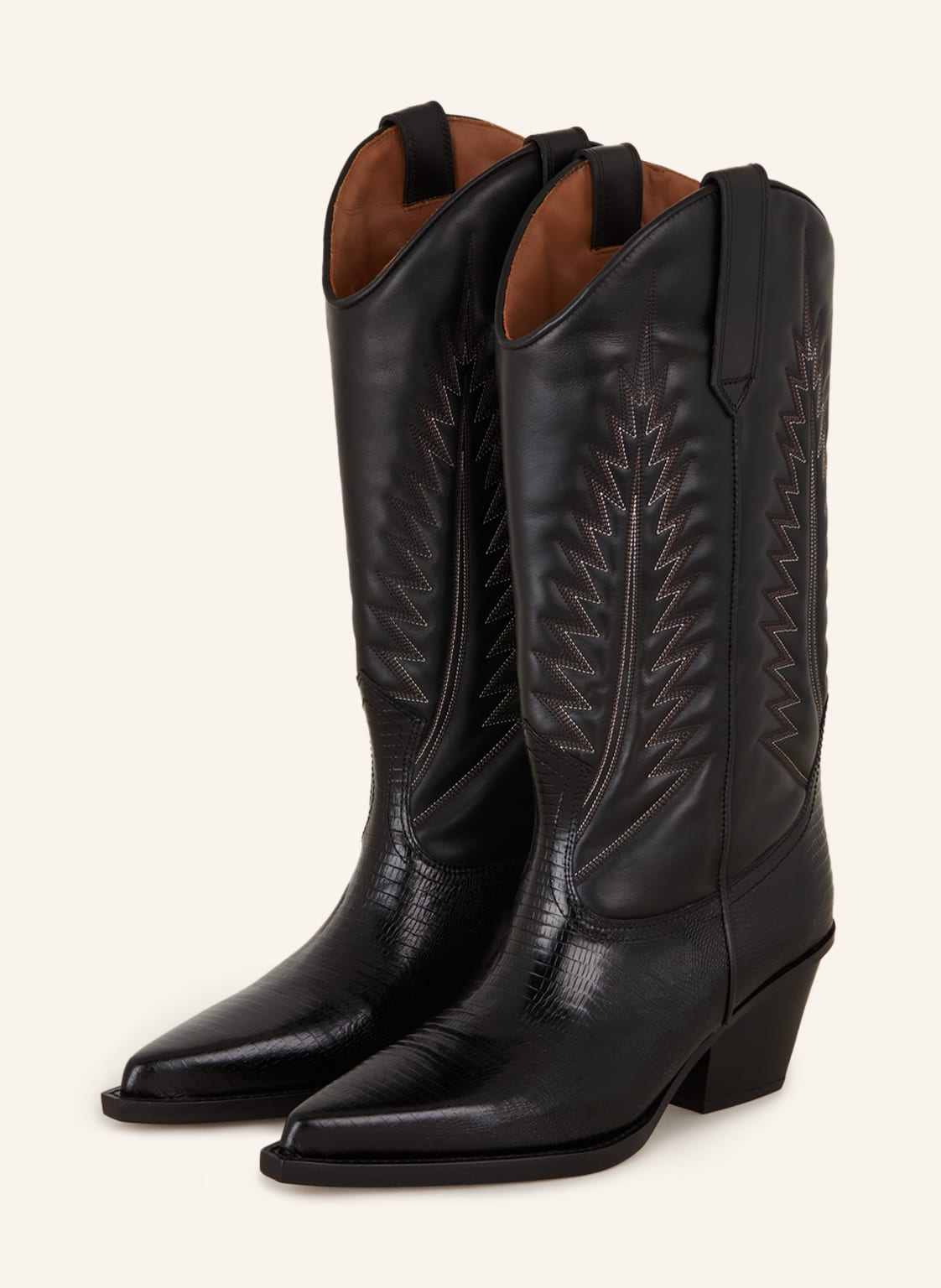 Paris Texas Cowboy Boots Rosario schwarz von PARIS TEXAS