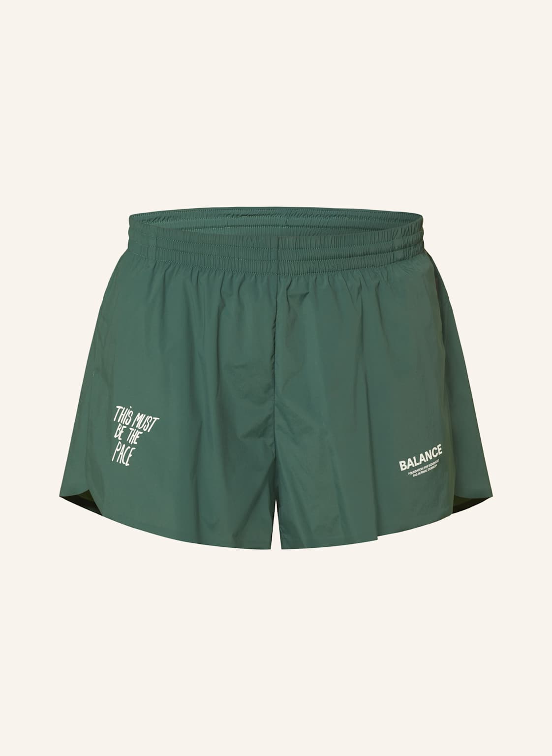 Pas Normal Studios 2-In-1-Laufshorts Balance gruen