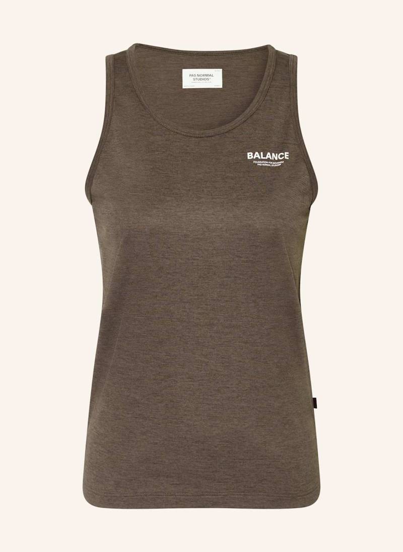 Pas Normal Studios Lauftop Balance Sleeveless braun von PAS NORMAL STUDIOS