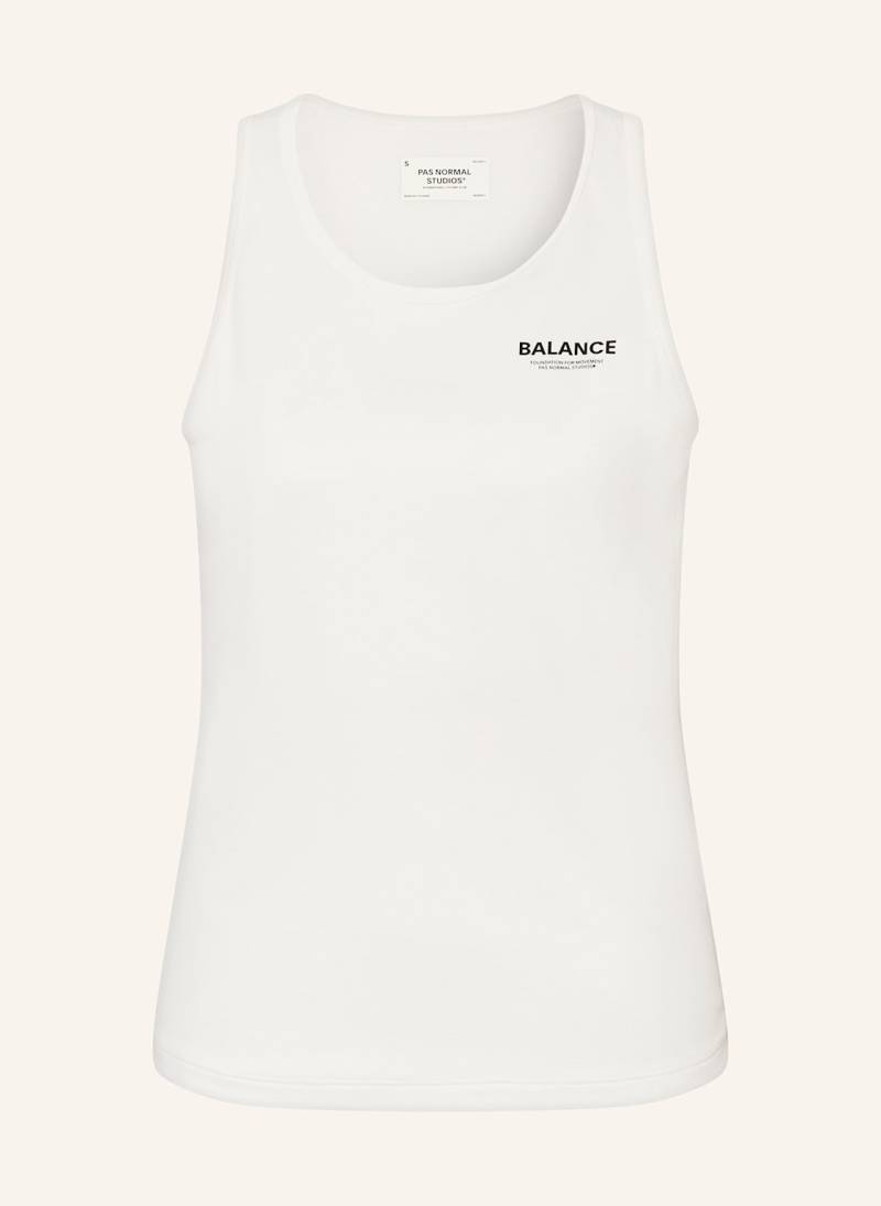 Pas Normal Studios Lauftop Balance Sleeveless weiss von PAS NORMAL STUDIOS