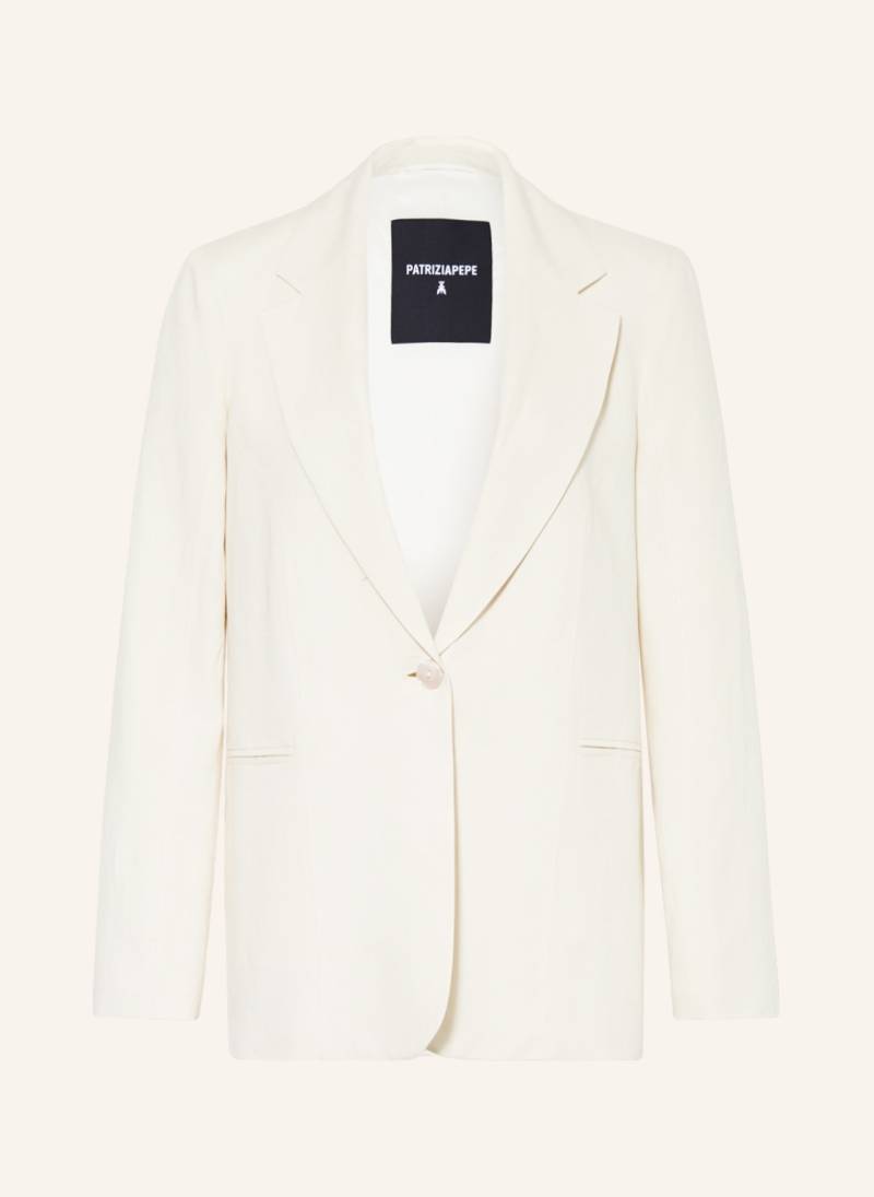 Patrizia Pepe Blazer Mit Leinen weiss von PATRIZIA PEPE