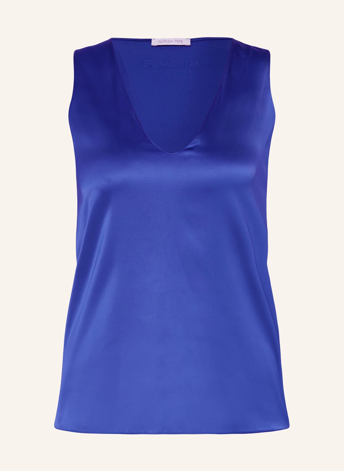 Patrizia Pepe Blusentop Aus Satin blau von PATRIZIA PEPE