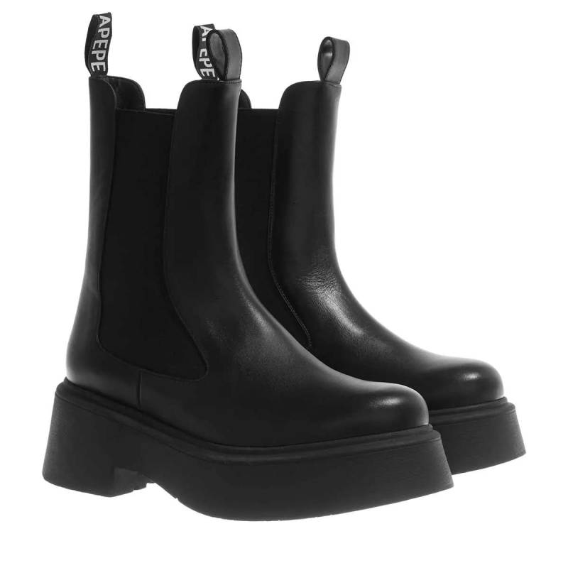 Patrizia Pepe Boots & Stiefeletten - Biker&Tronch Tac Bas - Gr. 38 (EU) - in Schwarz - für Damen von PATRIZIA PEPE