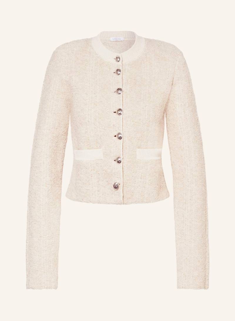 Patrizia Pepe Bouclé-Jacke Mit Glitzergarn beige von PATRIZIA PEPE