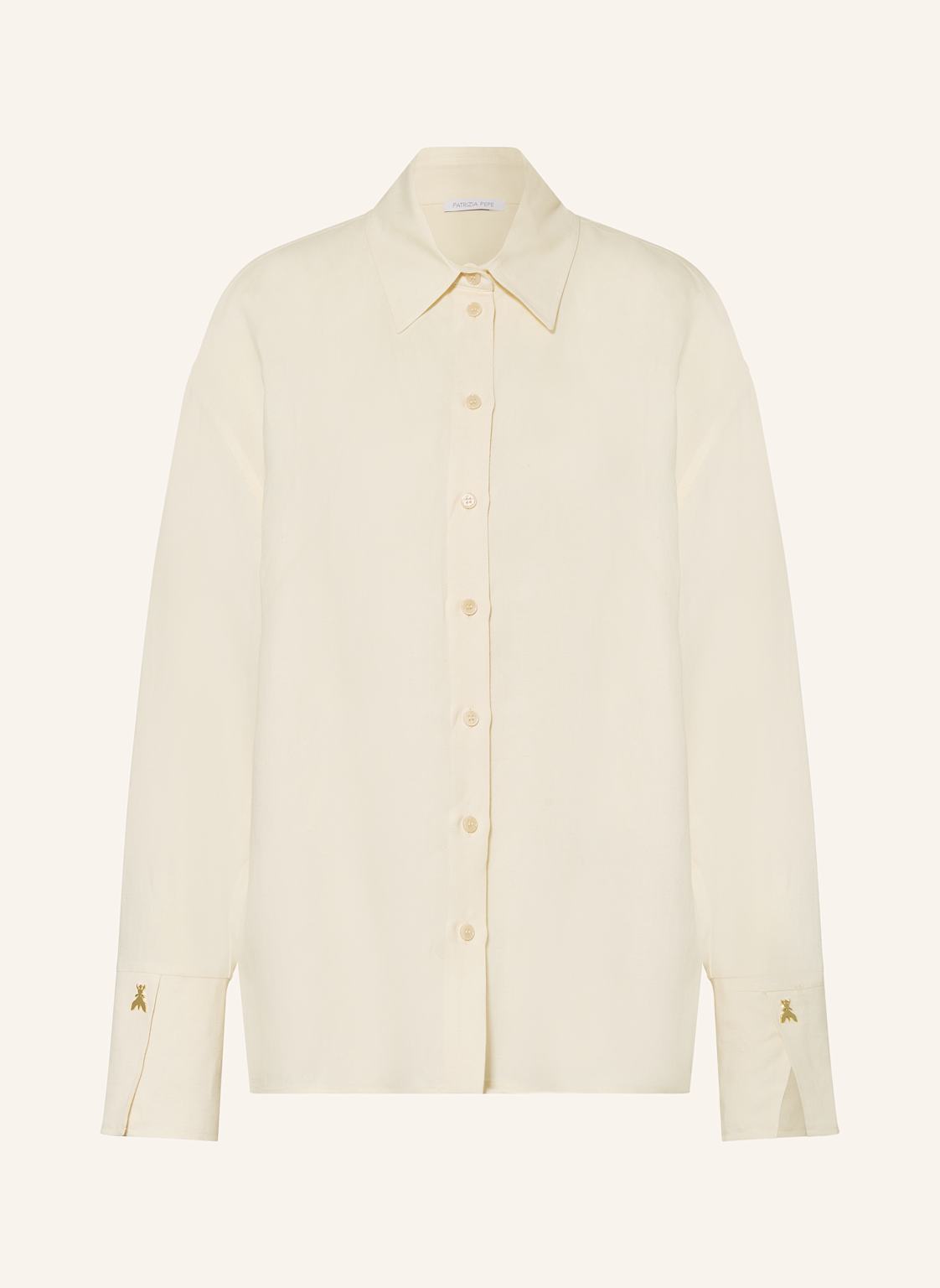 Patrizia Pepe Hemdbluse Camicia Mit Leinen beige Patrizia Pepe Hemdbluse Camicia Mit Leinen beige von PATRIZIA PEPE