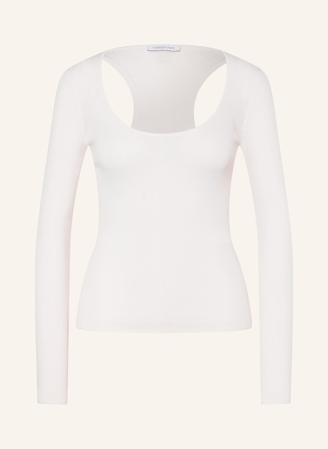 Patrizia Pepe Pullover Mit Cut-Outs weiss von PATRIZIA PEPE