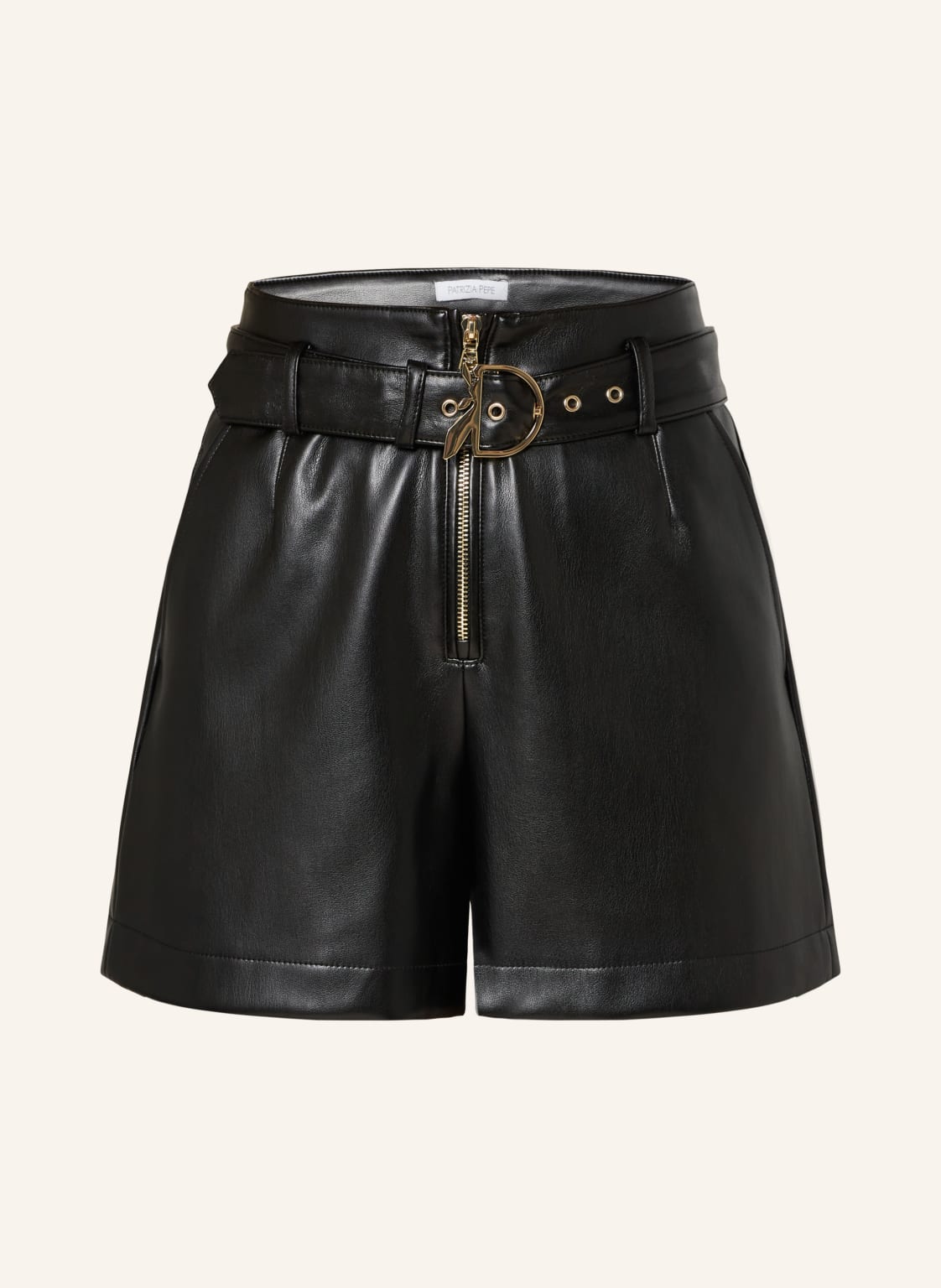 Patrizia Pepe Shorts In Lederoptik schwarz von PATRIZIA PEPE