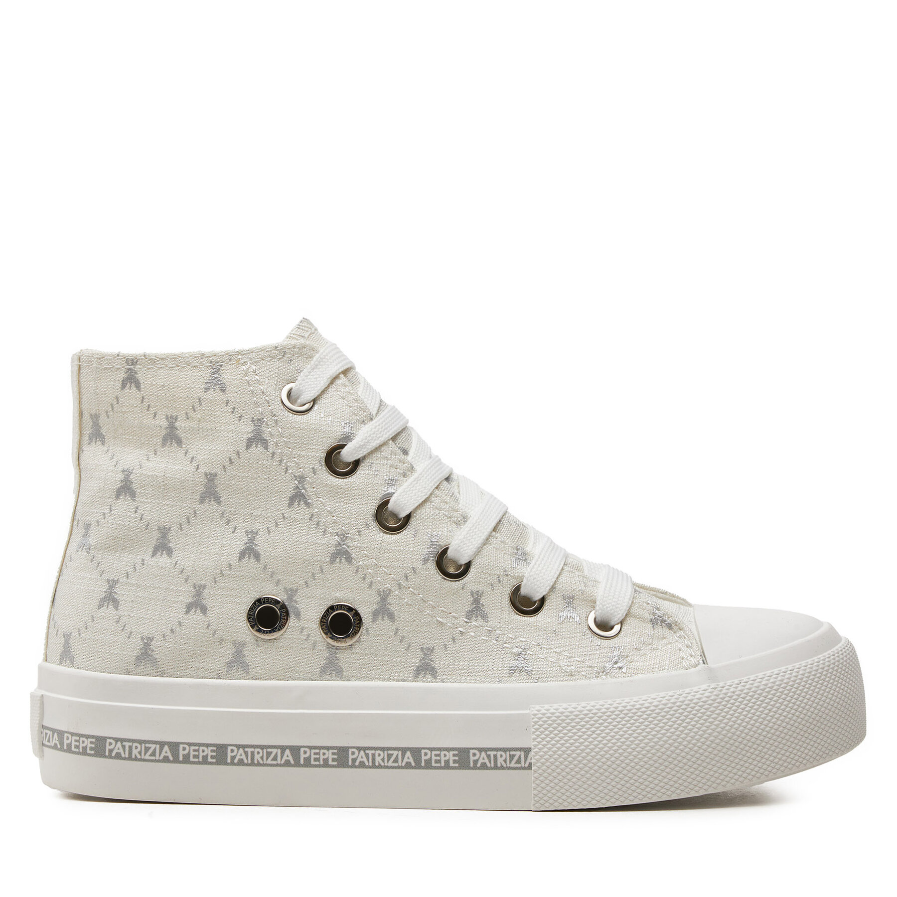 Sneakers aus Stoff Patrizia Pepe PJ257.30 S Écru Sneakers aus Stoff Patrizia Pepe PJ257.30 S Écru von PATRIZIA PEPE