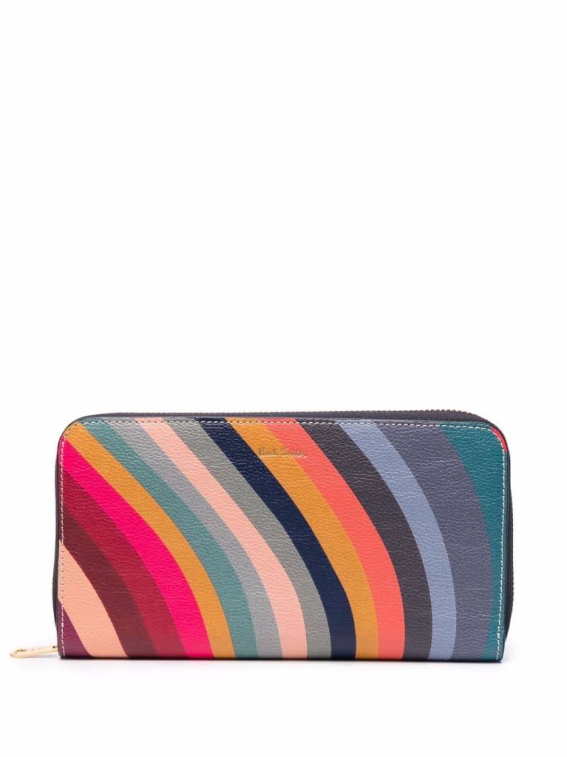 Paul Smith Swirl-print leather wallet - Blue von Paul Smith