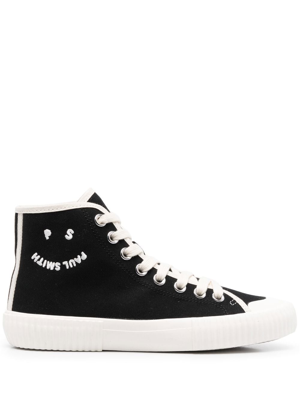 Paul Smith embroidered-logo lace-up sneakers - Black von Paul Smith