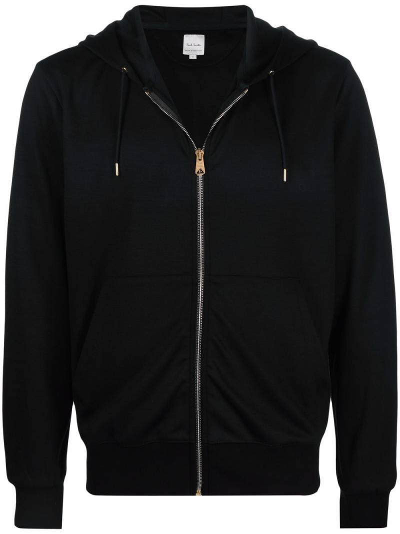 Paul Smith fine-knit zip-up hoodie - Black von Paul Smith