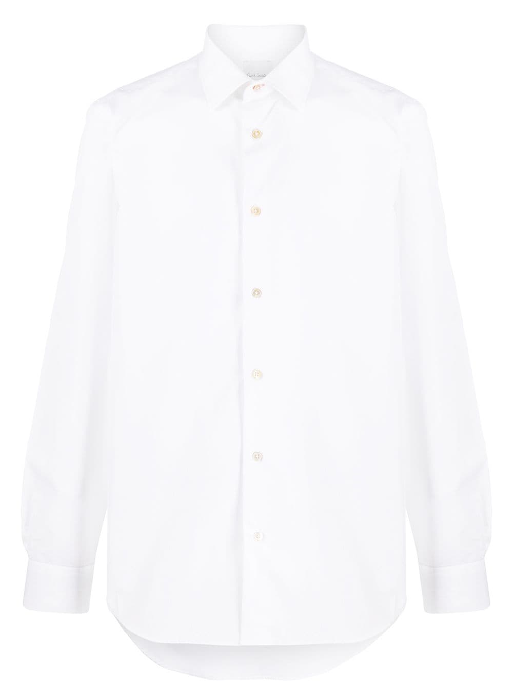 Paul Smith long-sleeved plain shirt - White von Paul Smith