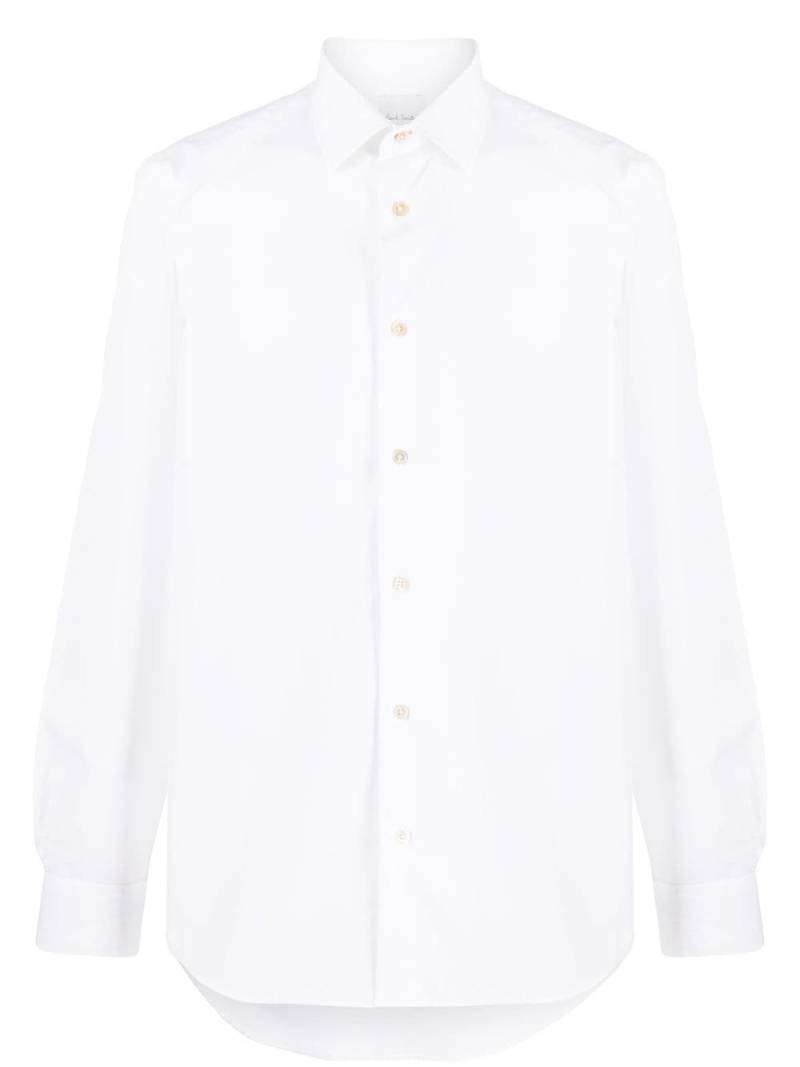 Paul Smith long-sleeved plain shirt - White von Paul Smith