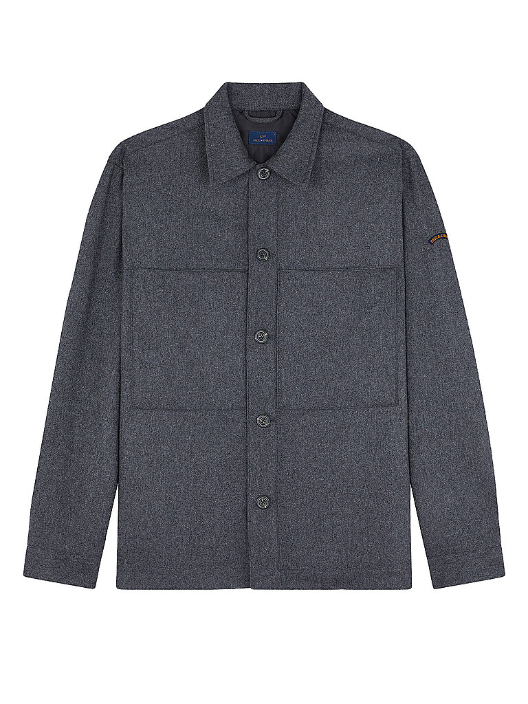 PAUL & SHARK Overshirt  grau | L von PAUL & SHARK