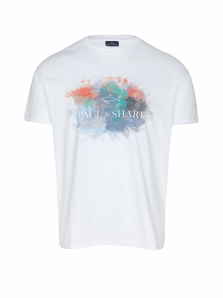 PAUL & SHARK T-Shirt  weiss | L von PAUL & SHARK