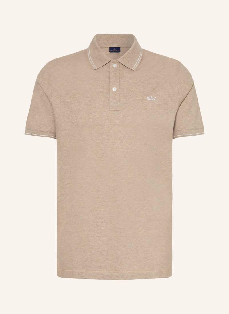 Paul & Shark Piqué-Poloshirt beige von PAUL & SHARK