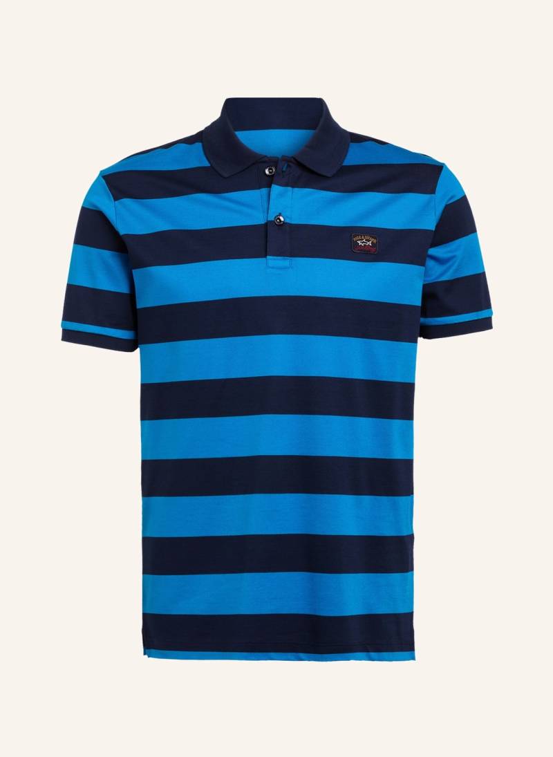 Paul & Shark Piqué-Poloshirt blau von PAUL & SHARK