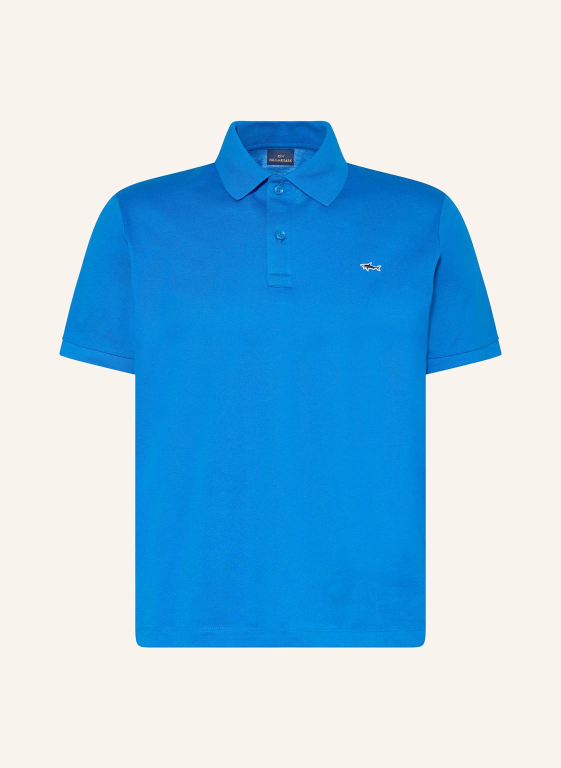 Paul & Shark Piqué-Poloshirt blau von PAUL & SHARK