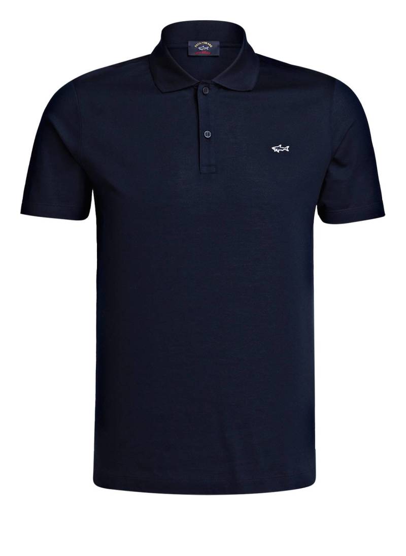 Paul & Shark Piqué-Poloshirt blau von PAUL & SHARK