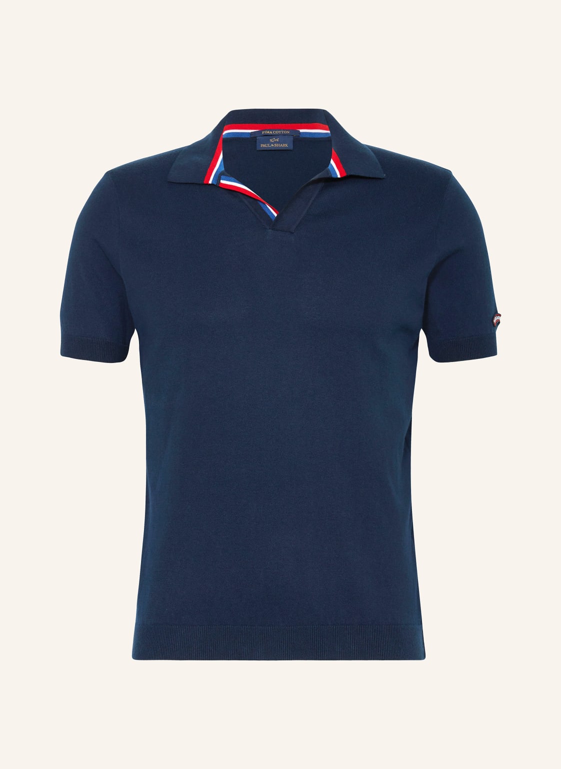 Paul & Shark Strick-Poloshirt blau von PAUL & SHARK