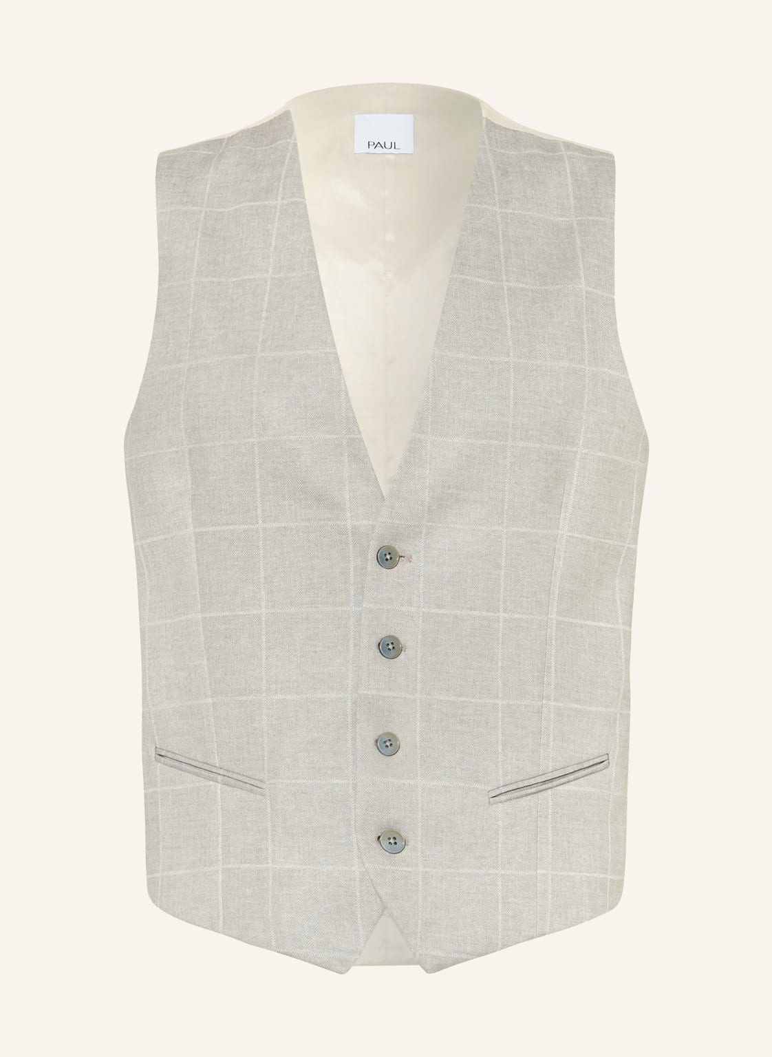 Paul Anzugweste Slim Fit beige Paul Anzugweste Slim Fit beige von PAUL