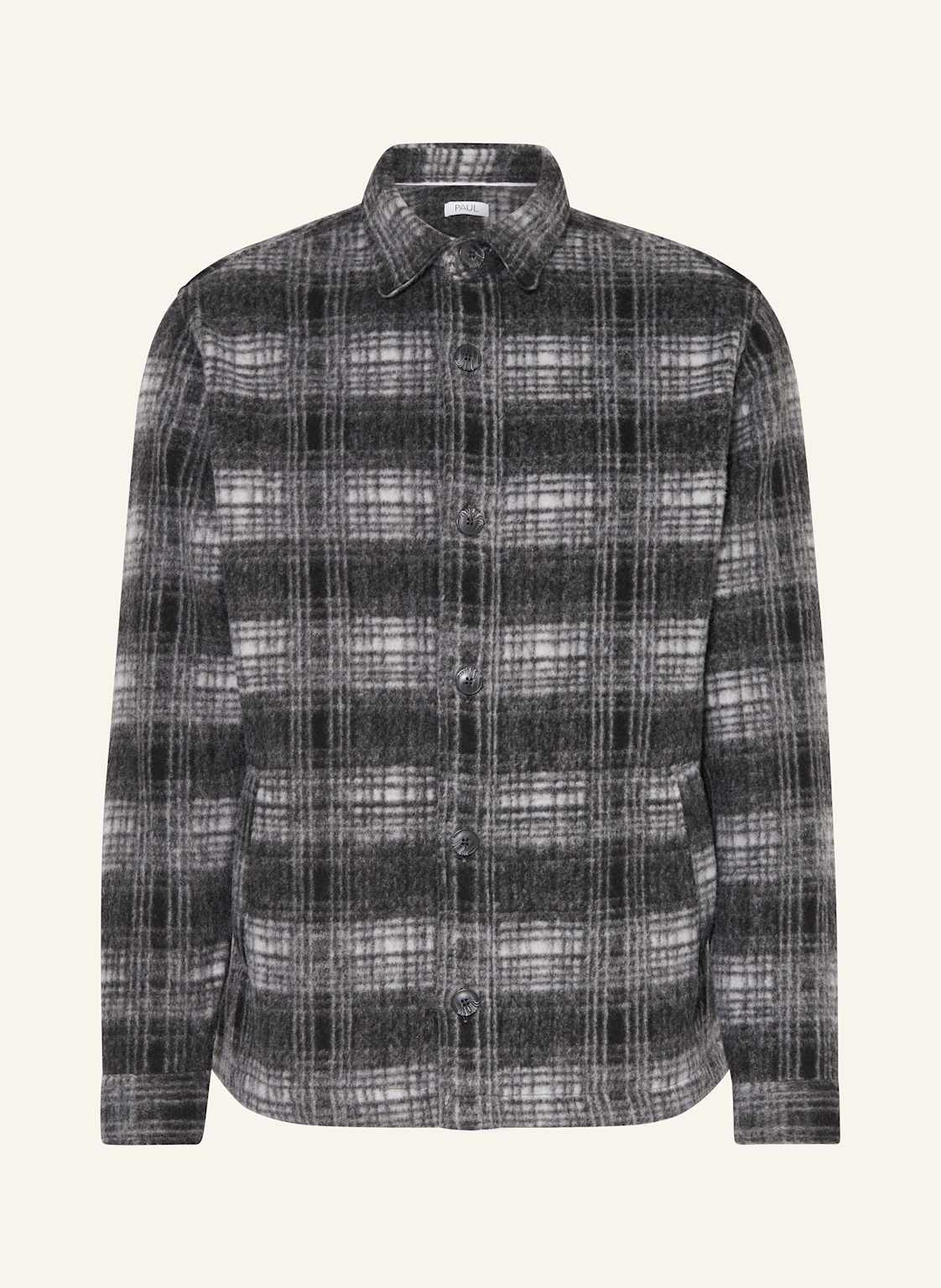 Paul Flanell-Overshirt grau von PAUL