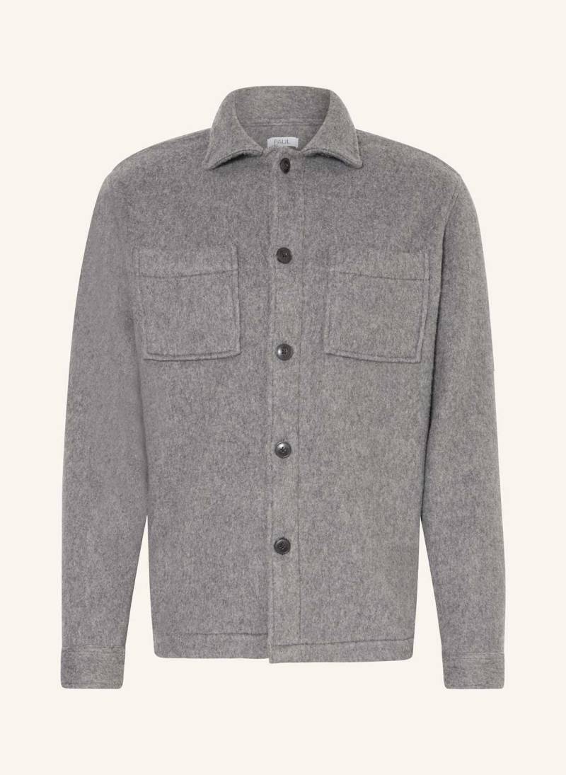 Paul Flanell-Overshirt grau von PAUL