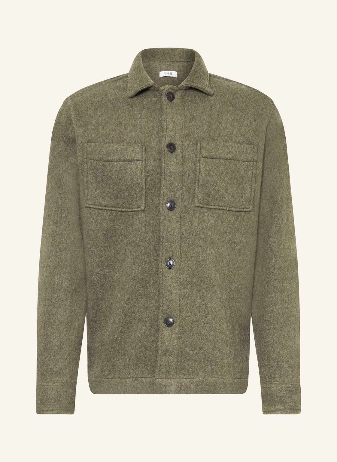 Paul Flanell-Overshirt gruen von PAUL